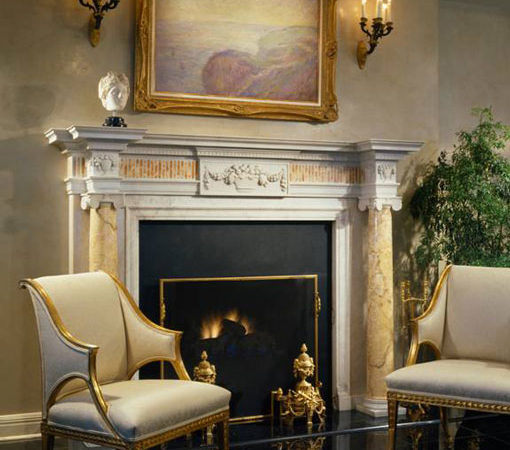 Neoclassic Antique Fireplace From Chicago Interior Designer John Robert Wiltgen