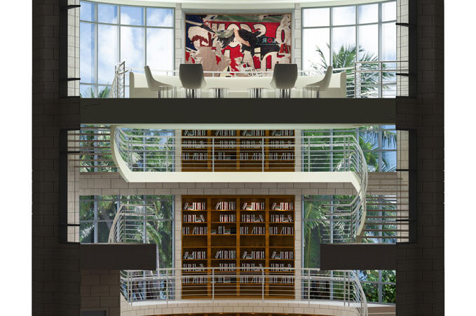 Custom Designed Library by Chicago Interior Designer JRW