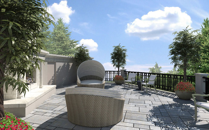 Outdoor Living Space DesignLandscape & Architectural Design Of A Rooftop Deck