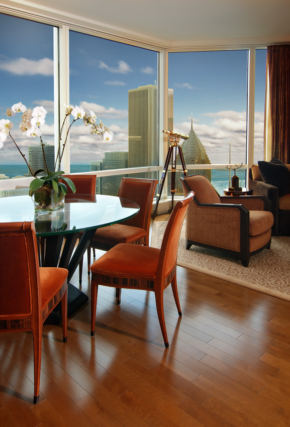 View from the Trump Tower in Chicago - High End Interior Design